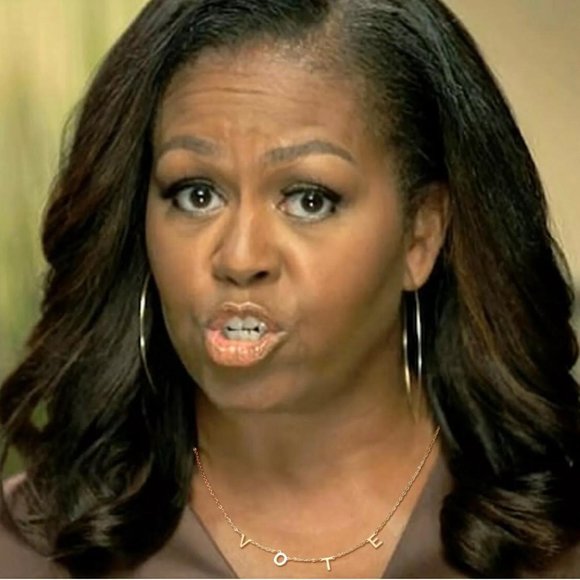 BRAND NEW Vote Necklace Michelle Obama + FREE MASK - Picture 10 of 12